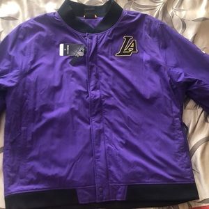 Los Angeles Lakers Purple City Edition Bomber.  3X